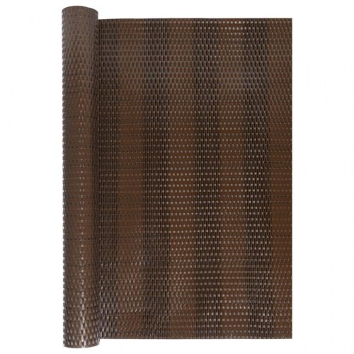 Altanafskærmning 400×80 cm i polyrattan - brun/sort
