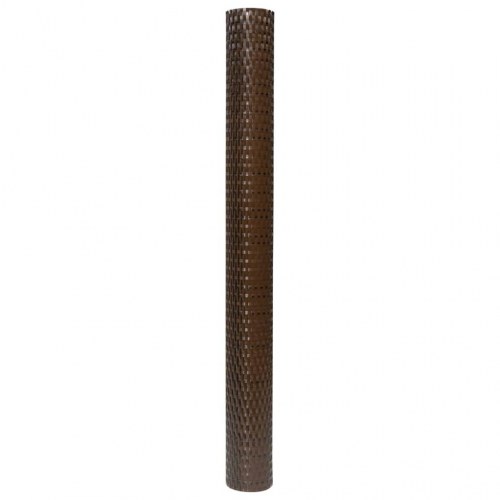Altanafskærmning 400×80 cm i polyrattan - brun/sort