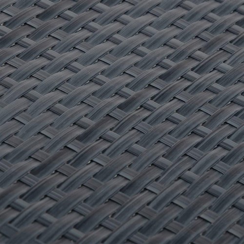 Altanafskærmning 300 × 90 cm i polyrattan - antracitgrå