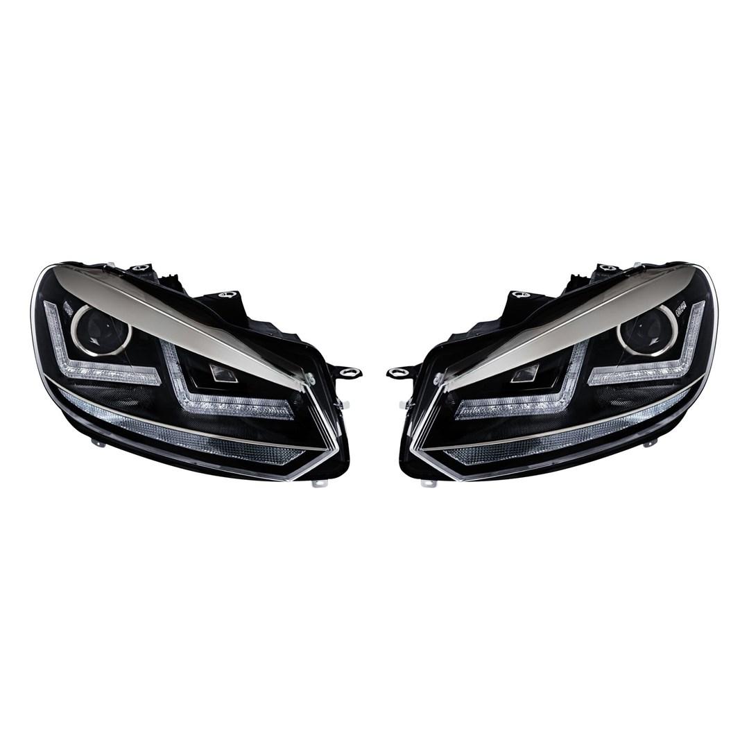 Osram LED forlygter HL 102-CM - til Golf VI, krom look billede