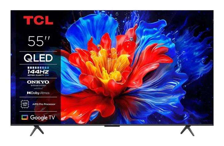 TCL 55P8K 55" 4K QLED HDR Smart TV med Google TV billede