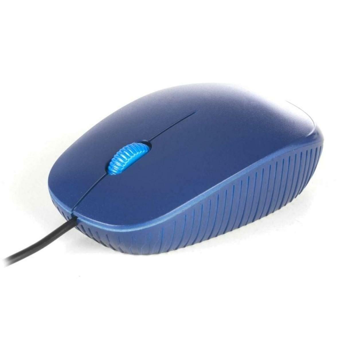 NGS Flame optisk mus - blå, kablet USB, 1000 dpi (højre hånd) billede