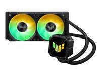 ASUS TUF Gaming LC III 240 ARGB vandkøler - 240 mm radiator, 2×120 mm - Sort