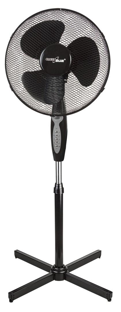 GreenBlue GB580 gulvventilator 40 cm - 40 W, 3 hastigheder, fjernbetjening og timer billede