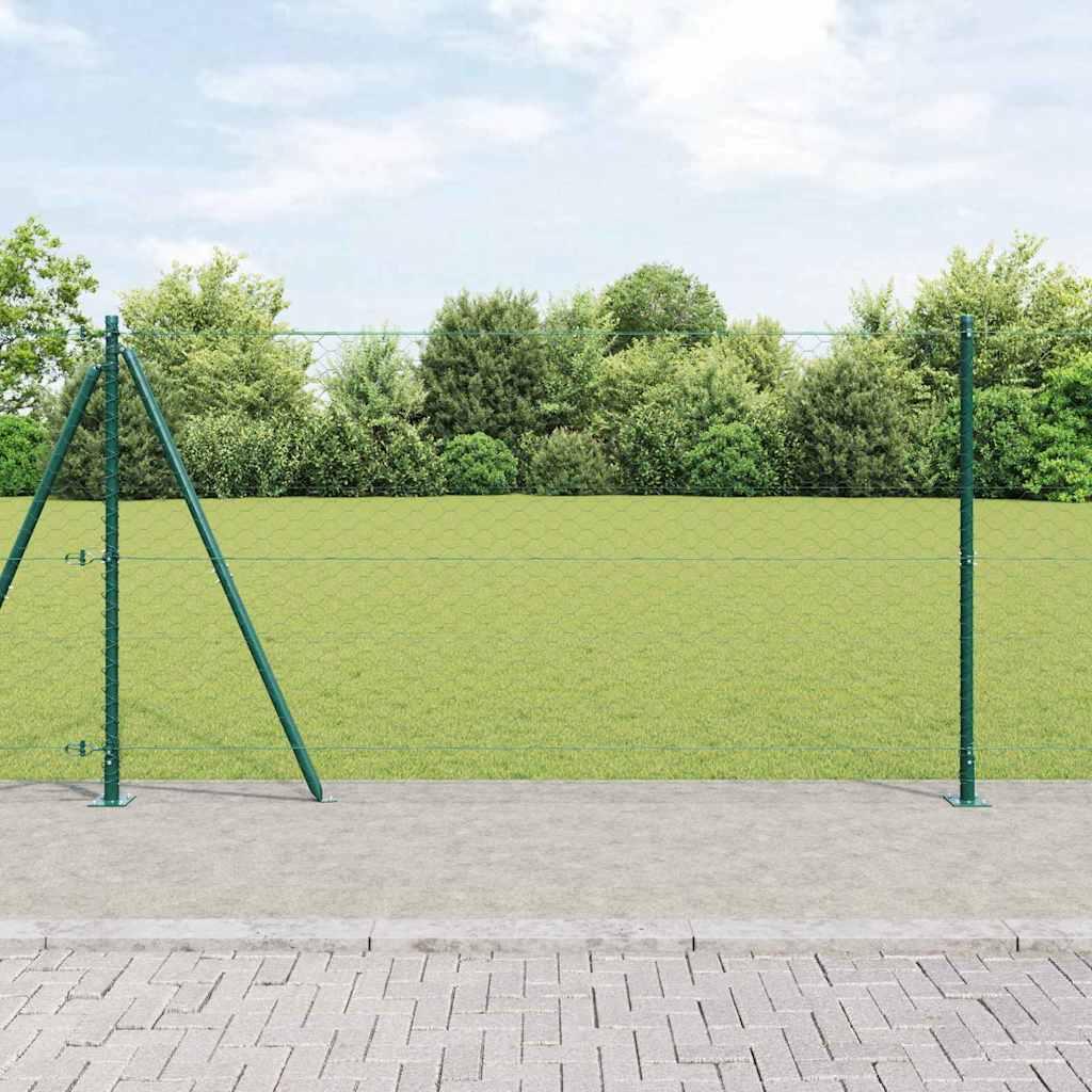 Hegnspæl Grøn 25 x 1,2 m (50 mm net) Stål billede
