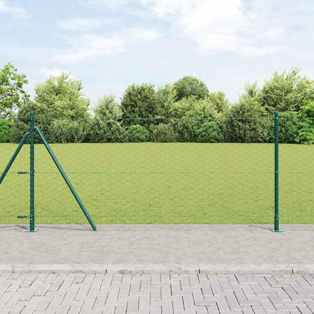 Hegnspæl Grøn 25 x 1 m (50 mm mesh) Stål billede