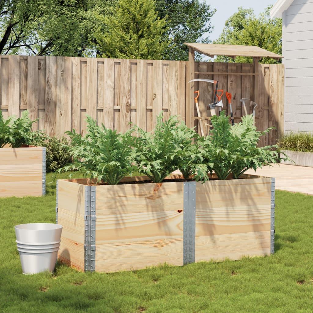 Plantekasse 150x50 cm massivt fyrretræ billede