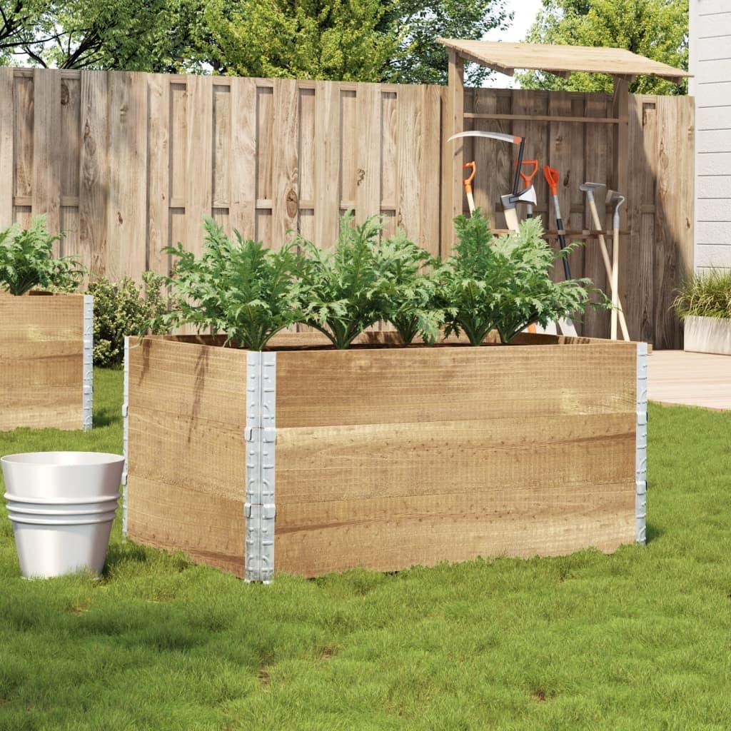Plantekasse 120x80 cm massivt fyrretræ billede