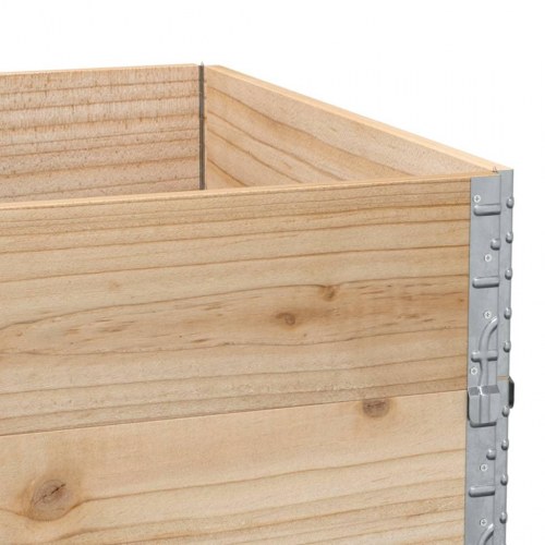 Plantekasse i massivt fyrretræ 120 x 80 x 60,5 cm