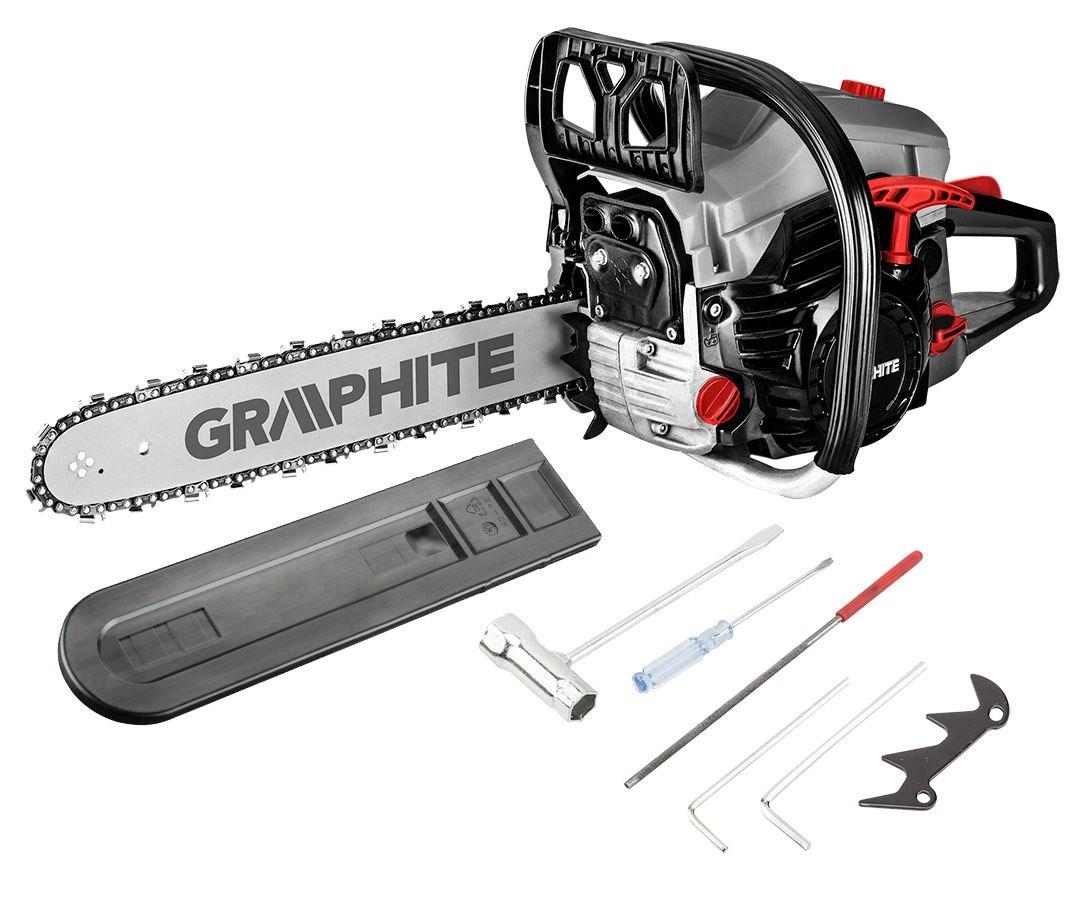 GRAPHITE 58G953 benzinkædesav 2,0 kW (2,7 HK), 16" sværd