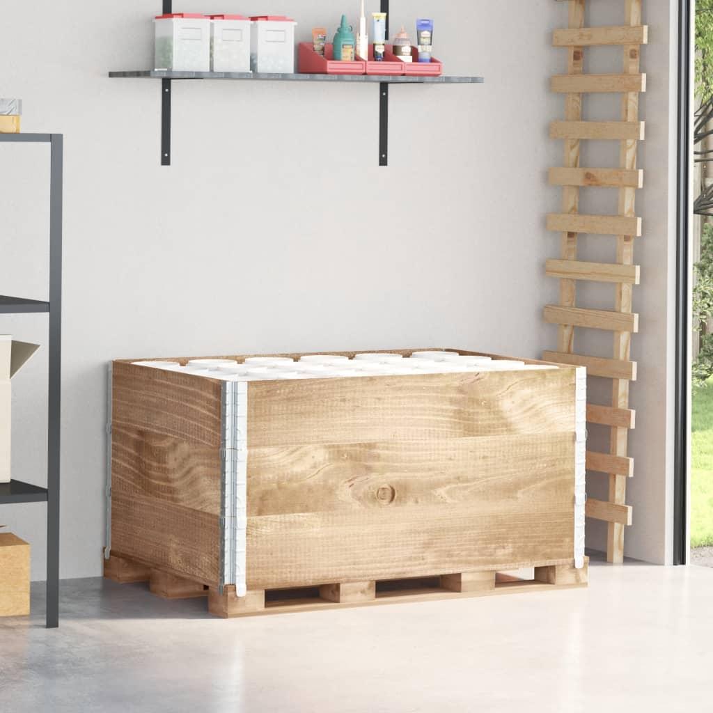 Pallerammer 3 stk. 120x80 cm massivt fyrretræ billede