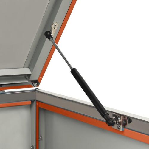 Dobbelt skraldespandsskjuler 138x77,5x112,5 cm rustfrit stål