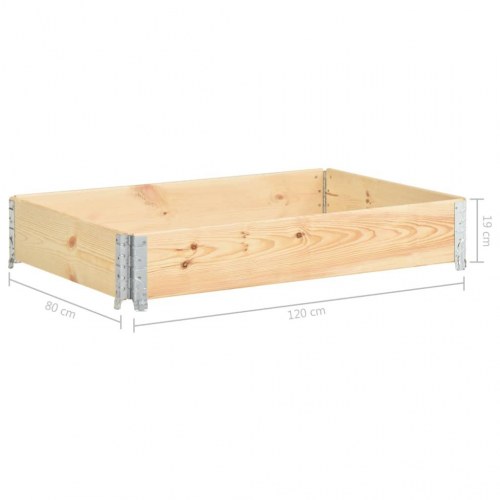 Stabelbart højbed i massivt fyrretræ - 80 × 120 cm