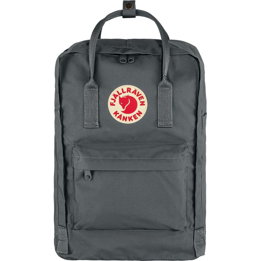 Fjällräven Kånken Laptop 15" - grå rygsæk til hverdag med PC‑rum, 18 l