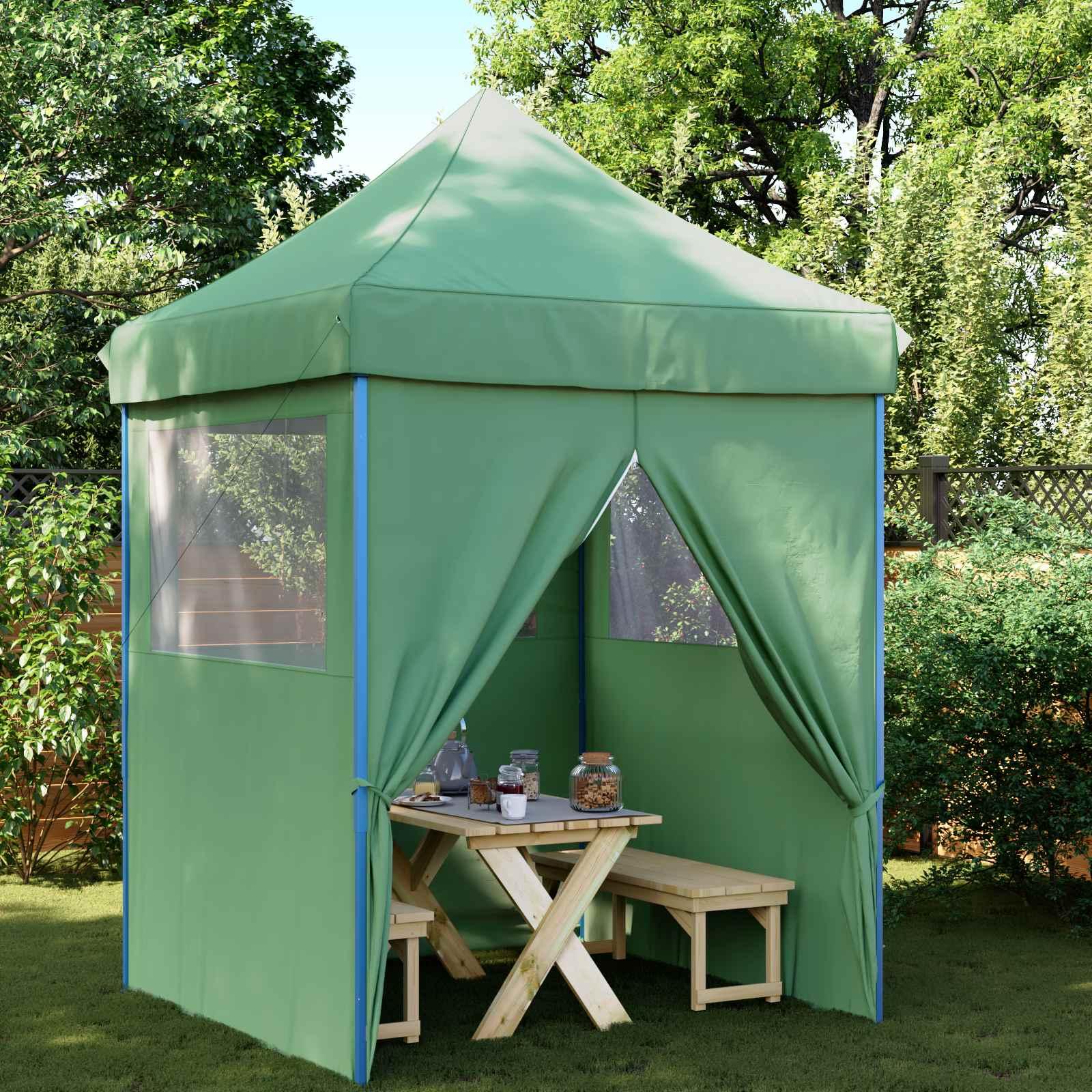 Party Tent Grøn 200 x 200 x 306 cm Oxford stof billede
