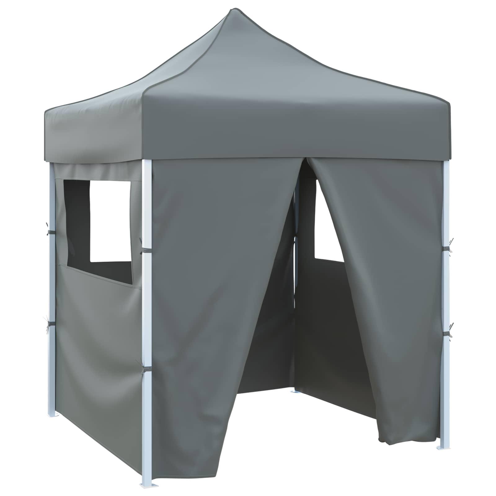 Party Tent Antracit 200 x 200 x 315 cm Oxford stof billede