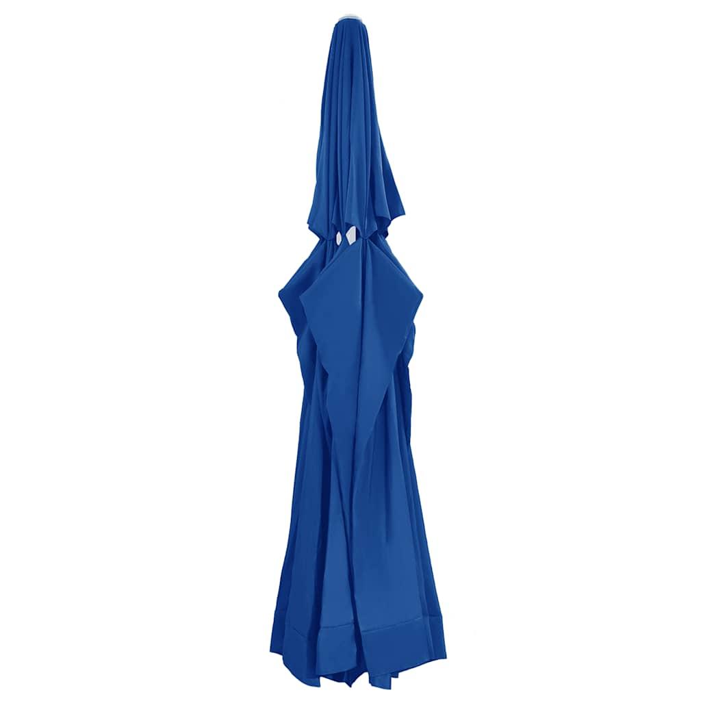 Parasoldug 610 cm azurblå billede