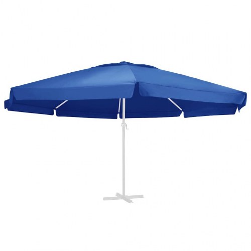 Parasoldug 610 cm - azurblå udskiftningsdug til haveparasol