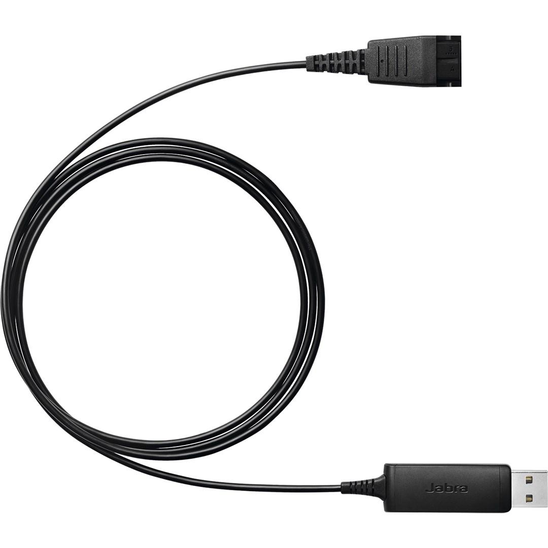 Jabra LINK 230 adapterkabel til Jabra headset med USB-stik, sort
