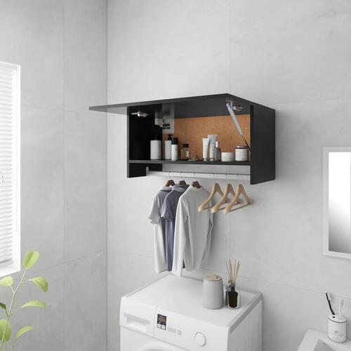 Garderobe 70x32,5x35 cm spånplade grå