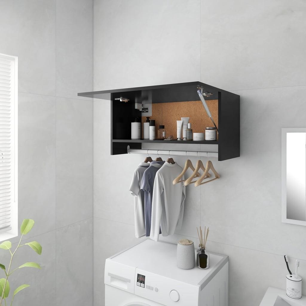 Garderobe 70x32,5x35 cm spånplade grå