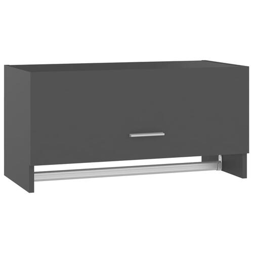 Garderobe 70x32,5x35 cm spånplade grå