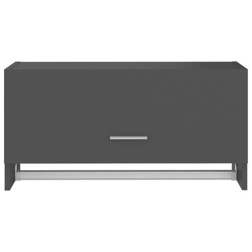 Garderobe 70x32,5x35 cm spånplade grå