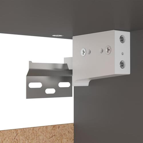 Garderobe 70x32,5x35 cm spånplade grå