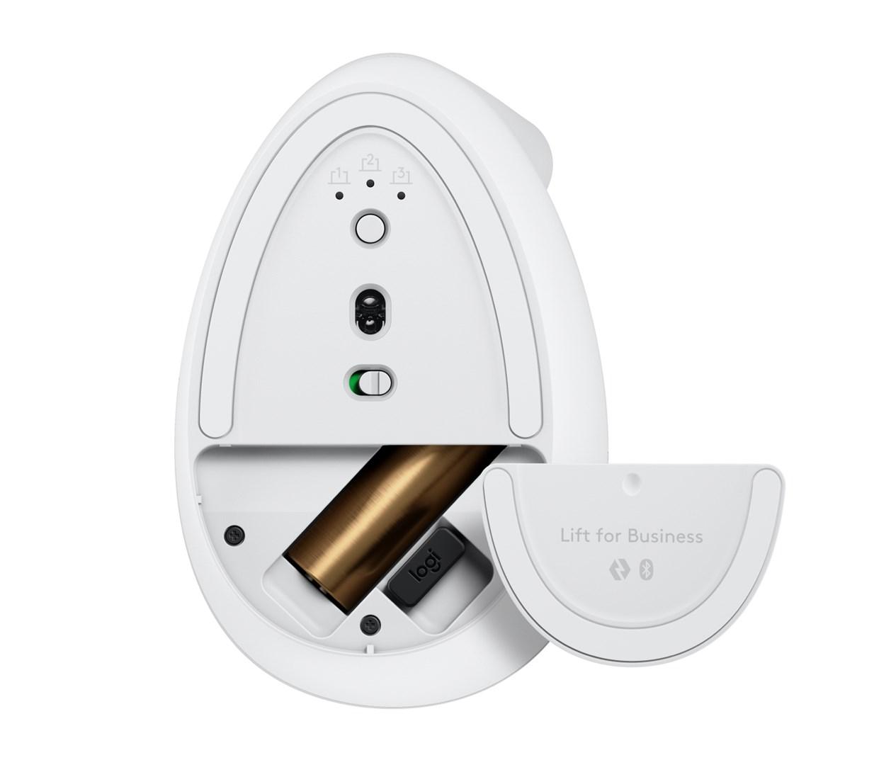 Logitech Lift Vertical ergonomisk mus til Business - hvid