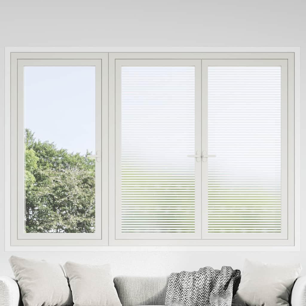Vinduesfolie stribet PVC matteret billede