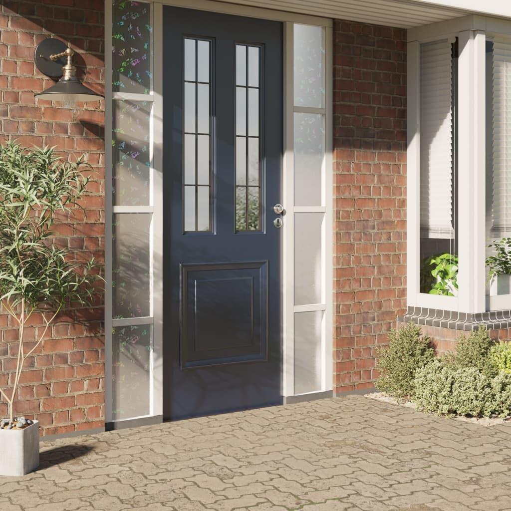 Vinduesfolie 90x1000 cm PVC 3D-regnbuemønster matteret billede