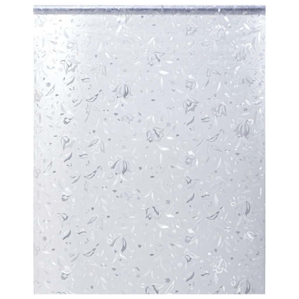 Vinduesfolie 90x500 cm blomstermønster PVC matteret billede