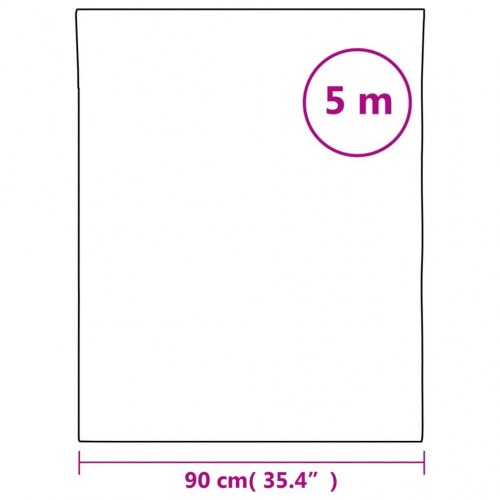 Vinduesfilm frostet hvid 90 x 500 cm selvklæbende PVC