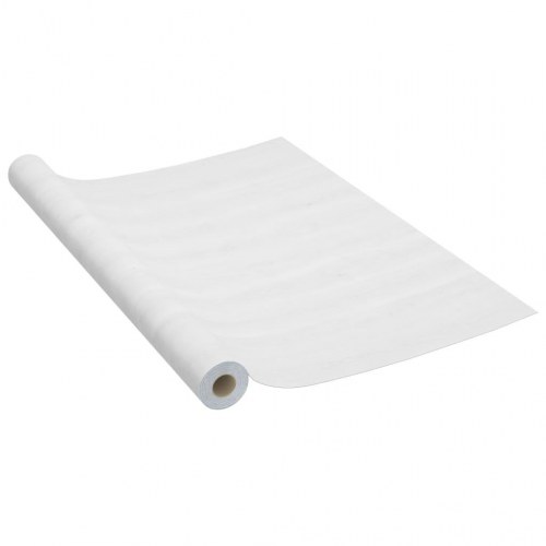 Selvklæbende møbelfolie 2 stk. - 500 × 90 cm PVC, hvidt træ