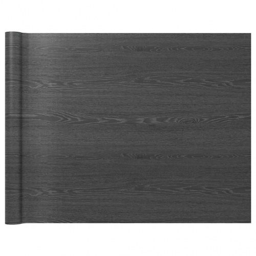 Selvklæbende folie til møbler 2 stk. 500x90 cm PVC mørkt træ