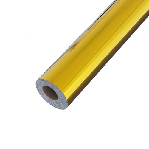 Selvklæbende møbelfolie 500×90 cm - PVC, højglans guld