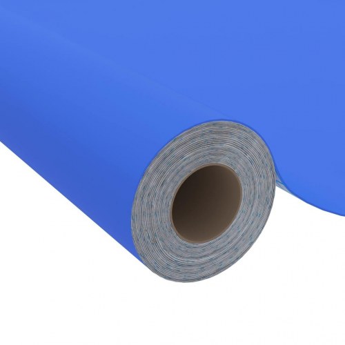 Selvklæbende folie til møbler - PVC, blå højglans, 500 × 90 cm