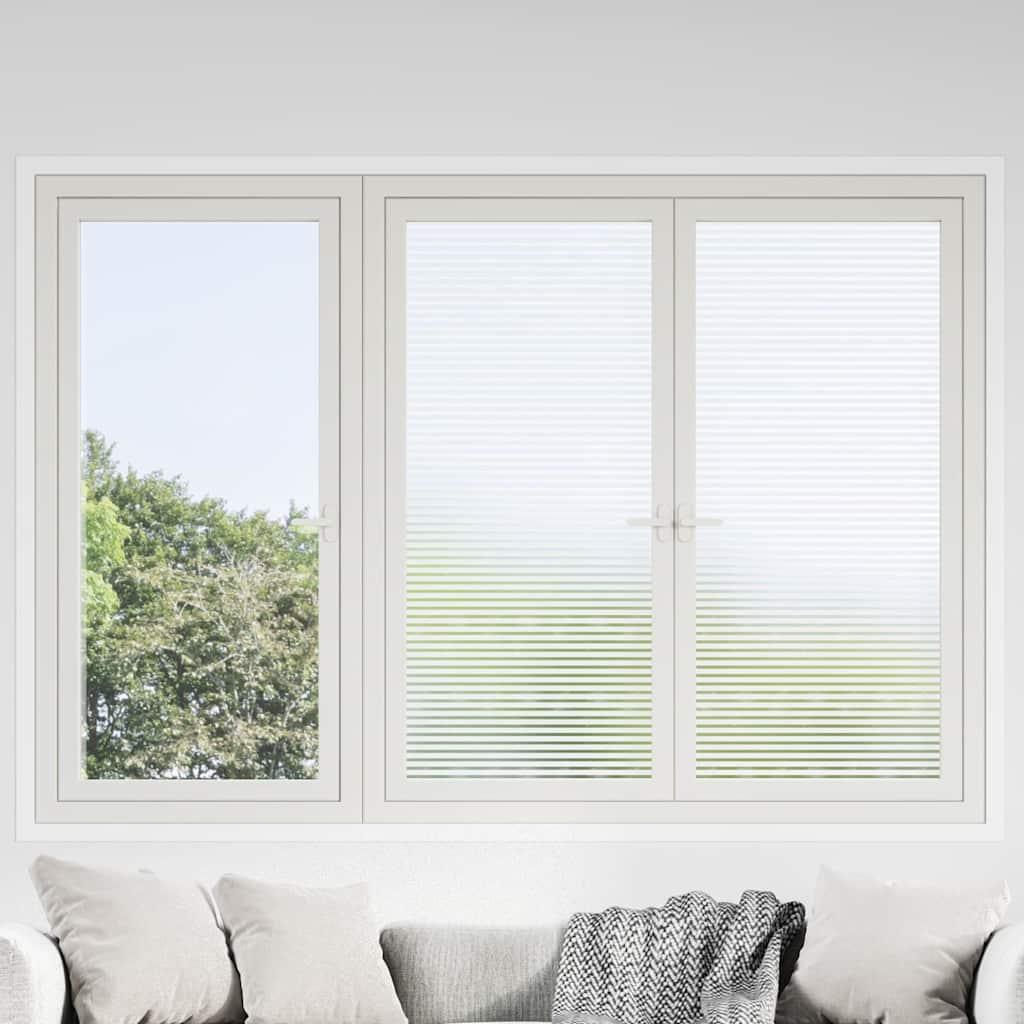 Vinduesfolie 0,9x50 m stribet PVC matteret billede