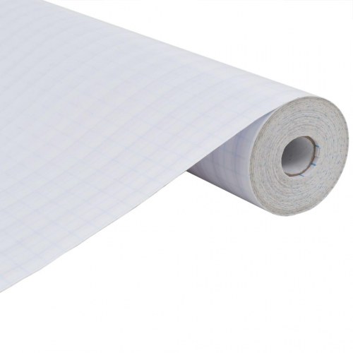 Stribet vinduesfolie - matteret, selvklæbende PVC 0,9 × 20 m