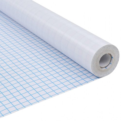 Vinduesfolie stribet, matteret PVC - 0,9 × 10 m selvklæbende