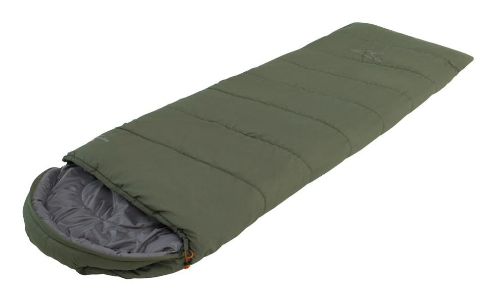 Easy Camp Raven II Square -3 °C - rektangulær sovepose til voksne, polyester, grøn billede