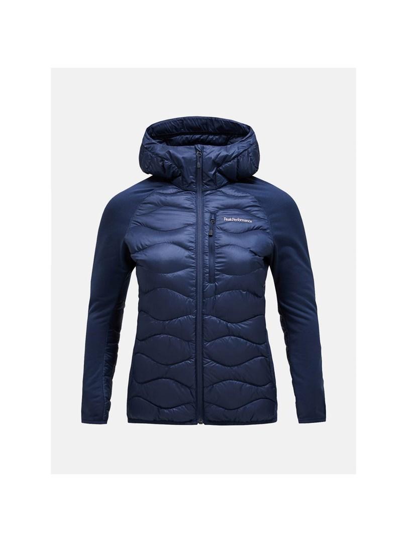 Peak Performance Helium Down Hybrid Hood - damejakke med hætte billede