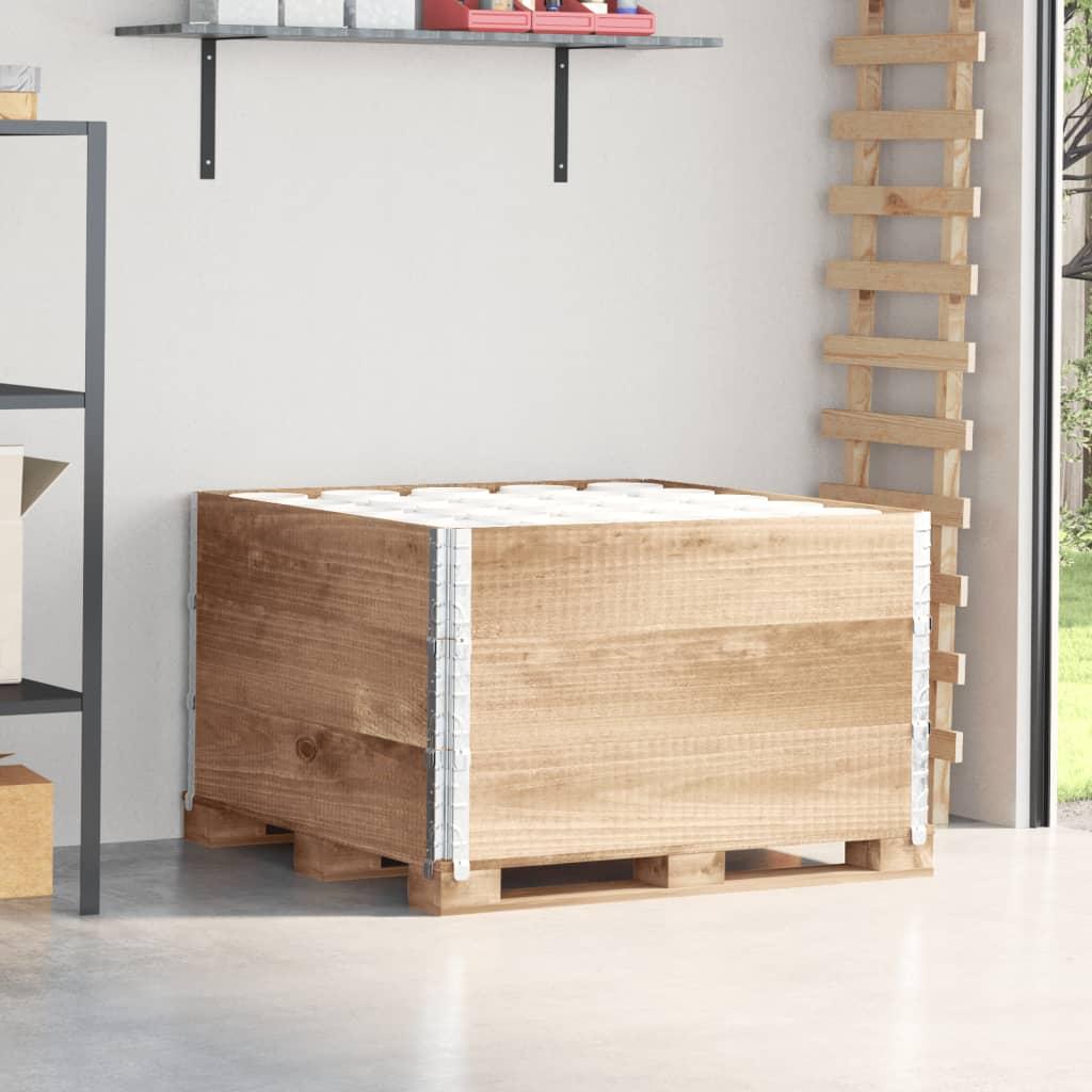 Pallerammer 3 stk. 100x100 cm massivt fyrretræ billede