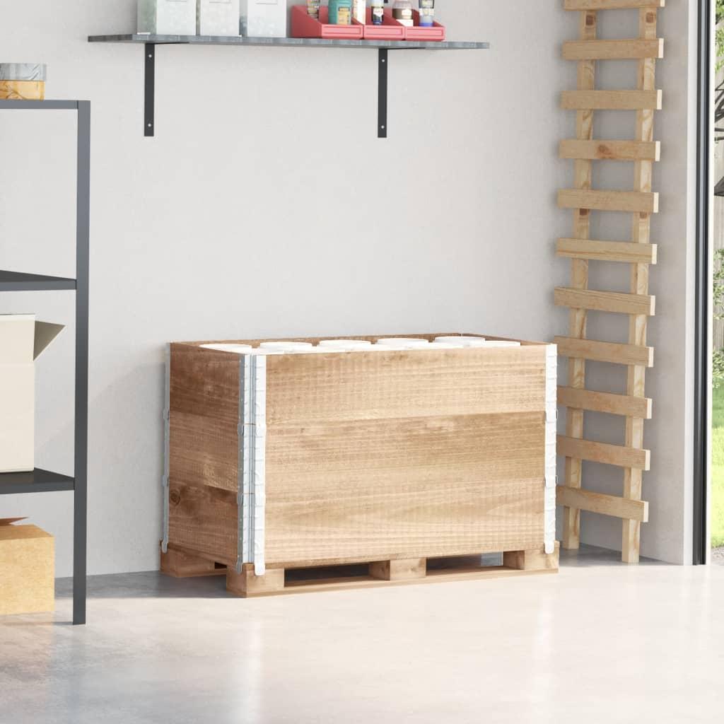 Pallerammer 3 stk. 100x50 cm massivt fyrretræ billede
