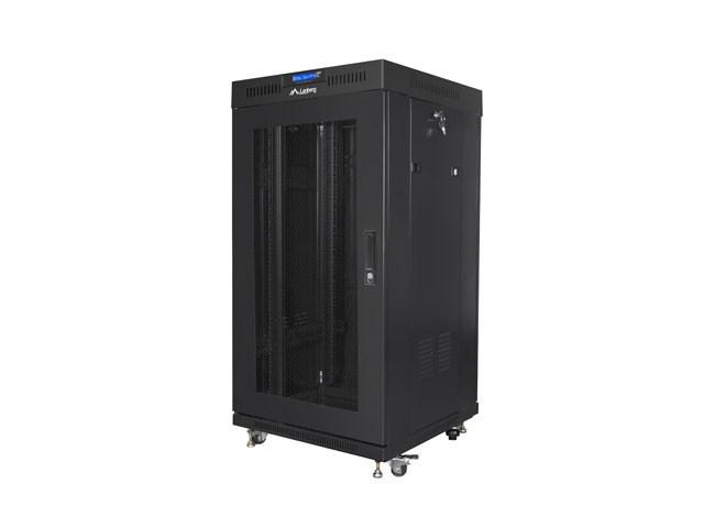 Lanberg 19" gulvskab 22U - 600 × 600 mm, sort billede