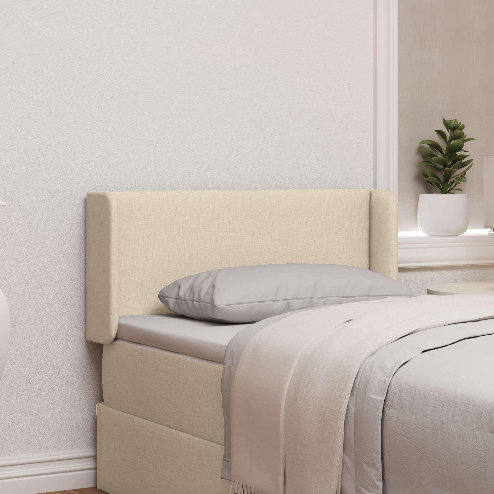 Hovedgærdeøre Creme 40,5 x 40,5 x 4 cm Stof billede