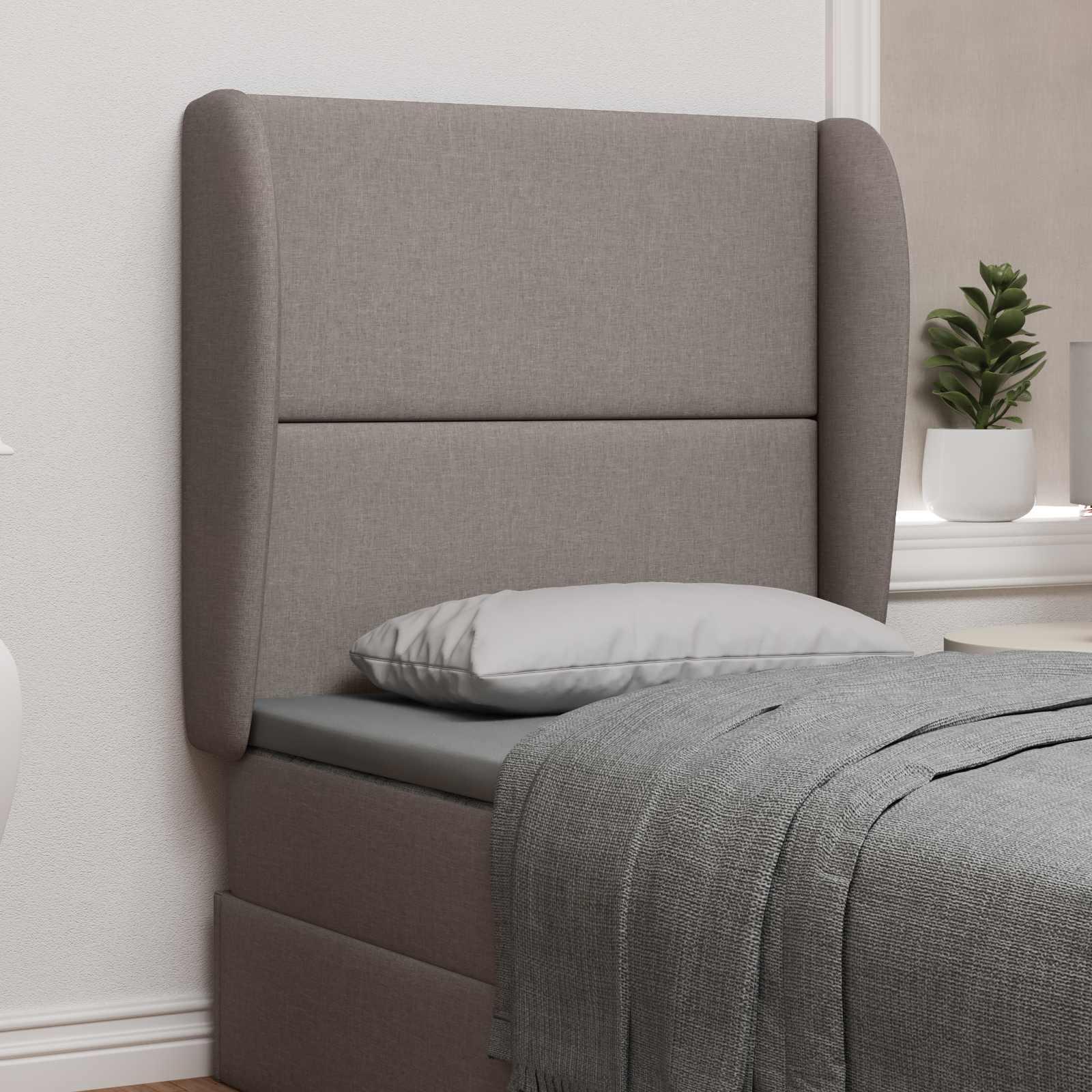 Hovedgærdeøre Beige 80 x 23 x 6 cm Stof billede