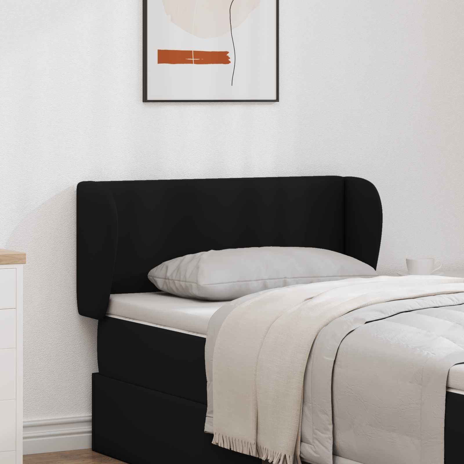 Hovedgærdeøre Sort 40 x 23 x 6 cm PVC billede