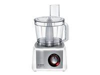 Bosch MultiTalent 8 MC812S814 foodprocessor – 3,9 l, 1.250 W – børstet rustfrit stål/hvid billede