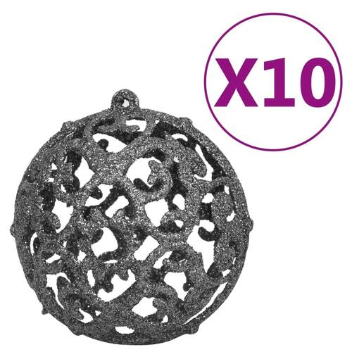 Juletræ med lys + julekugler og grankogler 210 cm